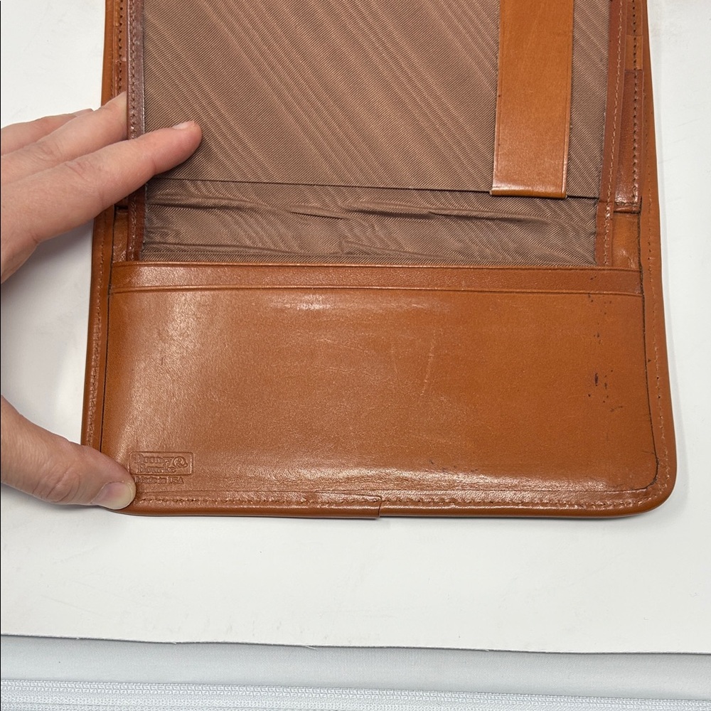 Vintage Dooney  Bourke Crossbody Checkbook Wallet Purse Black Brown Leather 0063 - Picture 7 of 8